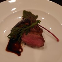 藤右ェ門 栄 - 前菜）鴨と椎茸のロースト  バルサミコソース