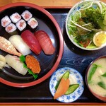 扇寿司 - 料理写真:ランチ「おまかせにぎり」@1200