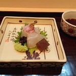 煮焚 しのみや - オオモンハタのお造り