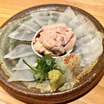 和の厨 初花 - 愛媛・カワハギ肝造り(¥1500)