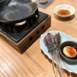 和の厨 初花 - 干しホタルイカ炙り(¥700)