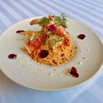 La Cucina Se Reno - タラバガニとズワイガニのトマトクリームソースパスタ