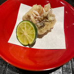 新ばし 星野 - グジの鱗揚げ