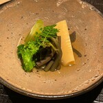 新ばし 星野 - 筍、蕨、イイダコ、フキ、菜の花