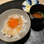 新ばし 星野 - 卵掛けご飯　赤だし