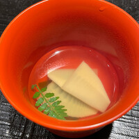 新ばし 星野 - 鳴門の生わかめと筍のわかめ汁　木の芽