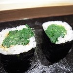 すし匠 - 2013/01/24　三関産せり　のり巻き