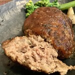 ジャム cafe 可鈴 - 【ジャポネソースのハンバーグ】肉感しっかりの手作りハンバーグです。