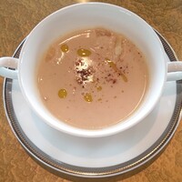 那古亭 - 
                
                
                ❀〖一口のお楽しみ〗
                
                紅はるかのスープ・黒コショウ・七味