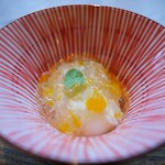 ふふ 奈良 - 朝食の締めは杏仁豆腐にミカンのゼリー。