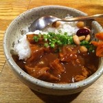 もつカレー（小、500円）