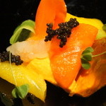 フロリレージュ - 信州サラダガーデンのパプリカのムース　オシェトラキャヴィア（お連れオーダー・2011/8）