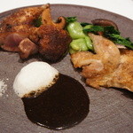 フロリレージュ - 仏産　鶉胸肉のロースト（2012/4）
      