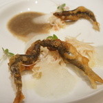 フロリレージュ - 稚鮎のフリット（お連れオーダー・2012/4）★必食！