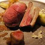 フロリレージュ - 北海道産　仔羊のロースト　ヤングコーン添え（2012/5）
      