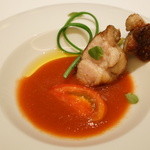 フロリレージュ - シビレ（膵臓）とガスパチョ（2012/9）
      