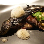 フロリレージュ - 鹿の内臓と焼き茄子（2012/10）
      