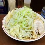 ラーメン二郎 - トロロ 小ラーメン 麺少なめ ヤサイニンニク