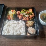 上海菜館 - 【2022.3.11(金)】日替わり弁当(並盛)800円