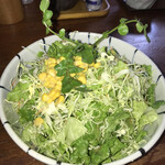 仁亭 - 山盛りサラダ