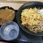 Eki Soba Sobadokoro Nakasendou - かき揚げ蕎麦、ミニカレーセット