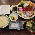 日本料理 はら田 - 三品定食(税込1,100円)