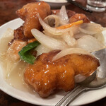 一二三凱旋楼 - 白身魚の野菜炒め(480円)