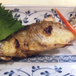 鳥ひで - 鮎塩焼き