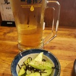 赤ちょうちん - 生とお通し