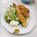 ゆたか食堂 - 牡蠣２海老1
