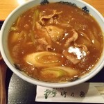 竹の家 - カレー南ばんそば(910円)