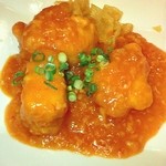 中国料理 豪華 - 白身魚のチリソース煮