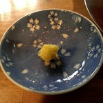 鶏そば  ムタヒロ - 薬味の生姜です。