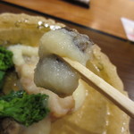 銀座おかもと - アマダイにクワイのほのかな苦みが絶妙です。