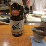 銀座おかもと - 次は〆張鶴です。新潟・村上のお酒ですね。