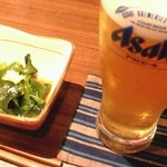 三陸居酒屋きりや - ビールとお通し