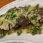 炭火焼鳥 千鳥足 - ネギ塩レバー