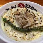 らーめんまるはち 小牧本店 - 春野菜のグラタンまぜそば