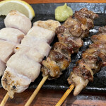 炭火焼鳥 千鳥足 - ササミ．中落ち