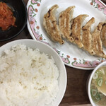 餃子の王将 - 餃子1人前 ご飯セット（ご飯・キムチ・スープ）