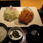 とん匠 - ひれかつ定食1200円