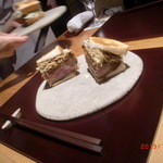 神保町 傳 - 和牛ザブトンのカツサンド