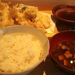 天ぷら小野 - 天ぷら定食 1,200円
