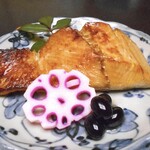 割烹旅館 松屋 - 夕食（サワラの西京焼き）