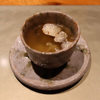 肉割烹 ASATSUYU - 浜名湖産すっぽんのスープ 白トリュフ･ハナビラタケ
