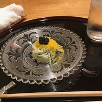 帰燕 - キャビアとカラスミ載せそうめん