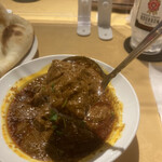 アジャンタ - マトンカレー、なかなかの辛さ。ウマいよー。