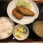 ろばた焼安兵衛 - ミックス定食@550円