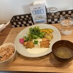 Mihiro Cafe - 虹鱒塩麹ハープパン粉焼き