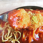 スパゲッティハウス シェフ - チキンカツにあんかけスライムを纏わせて食べると至高